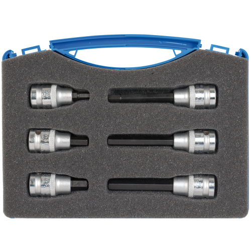 SW-Stahl S5117 Schraubendreheinsätze, 1/2", Innensechskant, 6-8 mm, 6-teilig