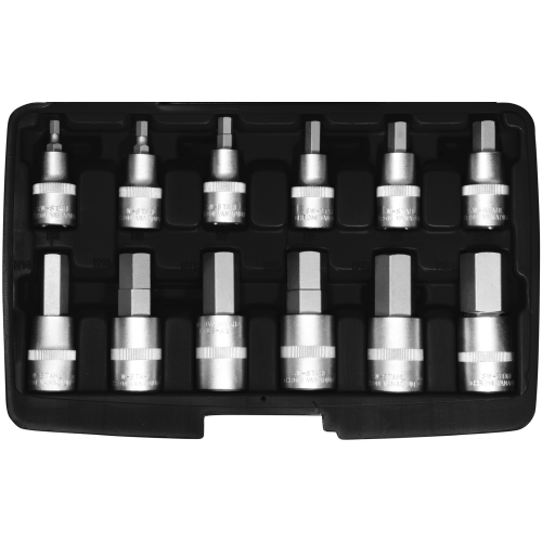 Punte per cacciavite SW-Stahl 04950L, 1/2", esagono incassato, 5-22 mm, 12 pezzi