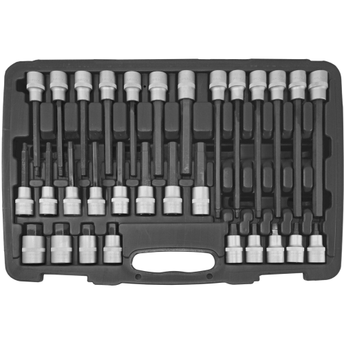 SW-Stahl 04923L biți de șurubelniță, 1/2", dușă hexagonală, 5-19 mm, 30 buc