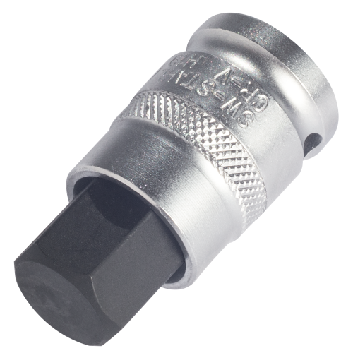 SW-Stahl 05114L screwdriver bit, 1/2", hexagon socket, 22 x 53 mm