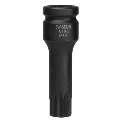 SW-Stahl 10195L-16L IMPACT skrūvgrieža uzgalis, 1/2", iekšējais spraugs, M16 x 75 mm