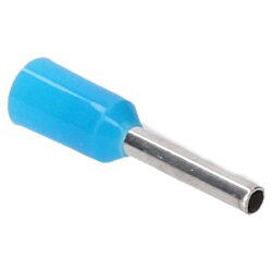 Cembre PKE7508 Наконечники для проводов изолированные 0,75 мм², синие, длина 8 мм / 500 шт.