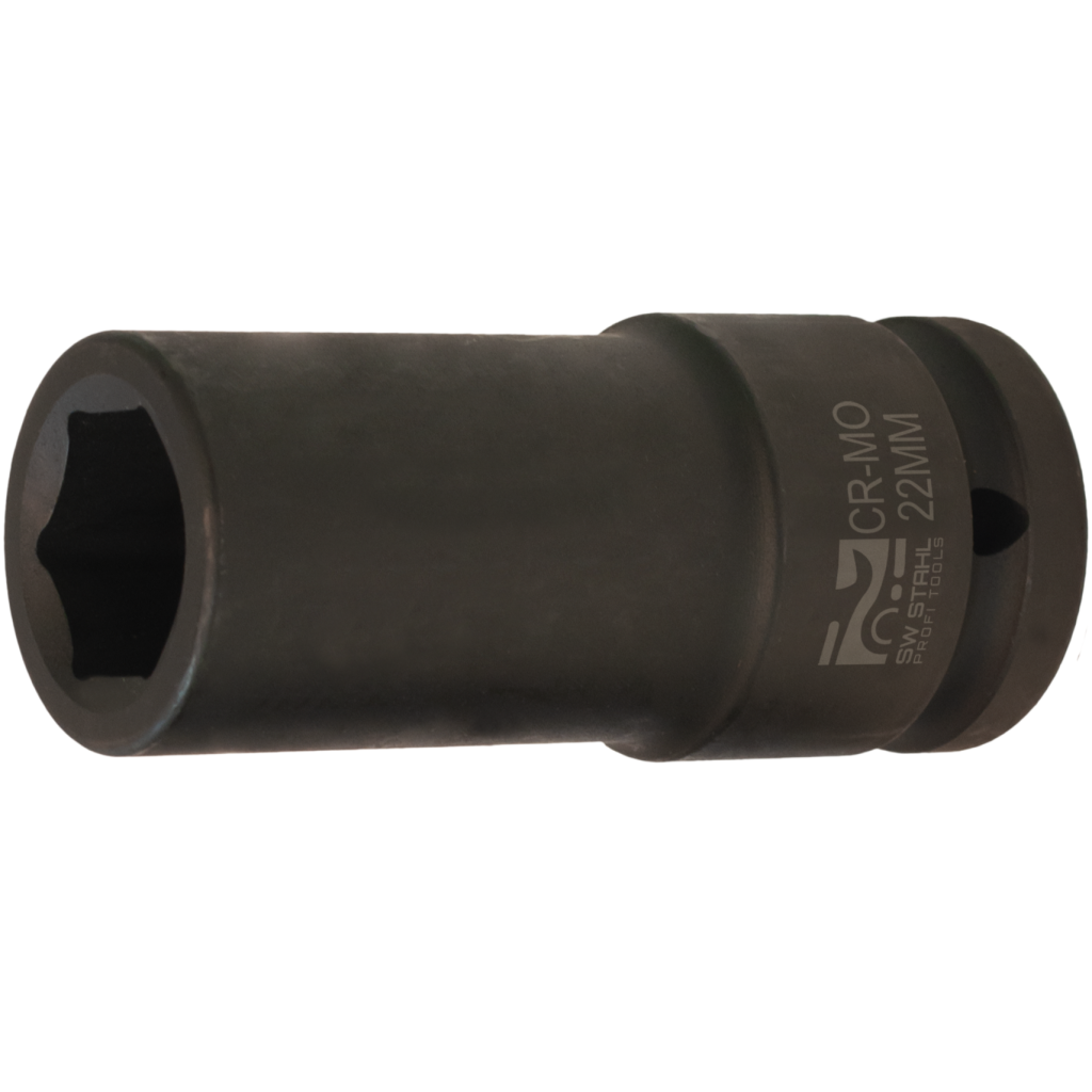 SW-Stahl Power Bit Set – 3/4 Inch (20mm) Hex Drive, 22mm Long, Chrome Vanadium, Impact Rated