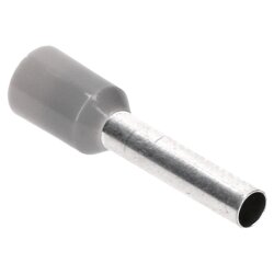 Mangas de extremidade de fio Cembre PKE2512 isoladas 2,5 mm² cinza 12 mm de comprimento / 500 peças