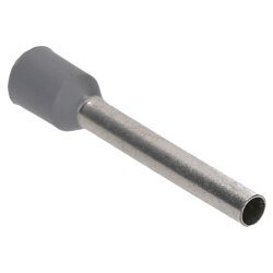 Cembre PKE2518 ワイヤーエンドスリーブ絶縁 2.5mm² グレー 長さ 18mm / 500 個