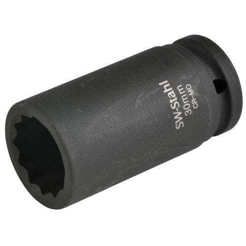 SW-Stahl 10186L-30 IMPACT 套筒扳手插件，3/4"，十二点，30 毫米，长
