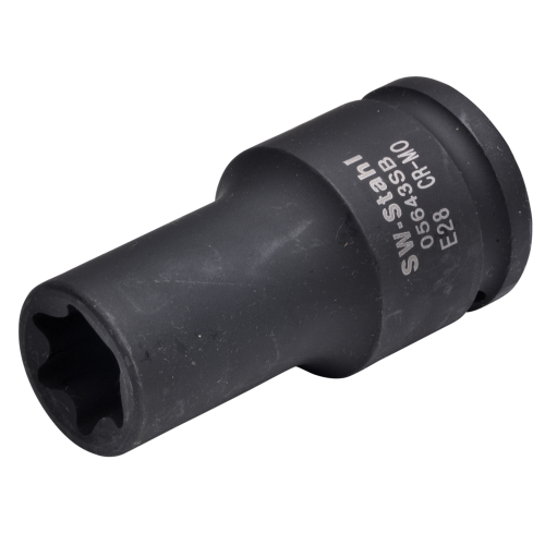 SW-Stahl 05643SB IMPACT topnøgleindsats, 3/4", E-profil, E28, lang