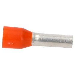 Cembre PKE410 wire end sleeves insulated 4.0mmÂ² orange 10mm long / 200 pieces