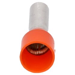 Cembre PKE412 stiepļu gala uzmavas izolētas 4,0 mm² oranžas, 12 mm garas / 200 gab.