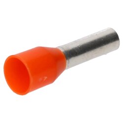 Cembre PKE412 stiepļu gala uzmavas izolētas 4,0 mm² oranžas, 12 mm garas / 200 gab.