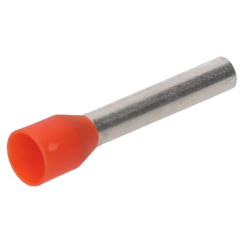Cembre PKE418 Aderendhülsen isoliert 4,0mm² orange 18mm lang / 100 Stück