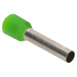 Cembre PKE618 Insulated ferrules 6.0mm² green 18mm long / 100 pieces