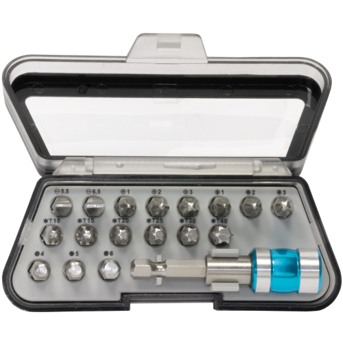 SW-Stahl 04128L bit sortiment, 1/4", 18 stk.