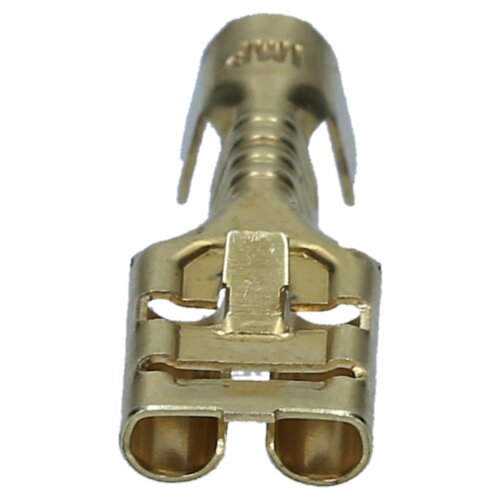 100 Manguitos De Enchufe Plano 6.3x0.8mm - Terminal De Cable Sin Aislar DIN 46340 (4-6mm²)