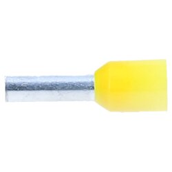 Cembre PKD612 Aderendhülsen isoliert 6,0mm² gelb 12mm lang / 100 Stück