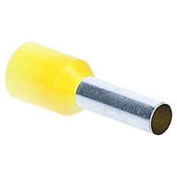 Cembre PKD612 Aderendhülsen isoliert 6,0mm² gelb 12mm lang / 100 Stück