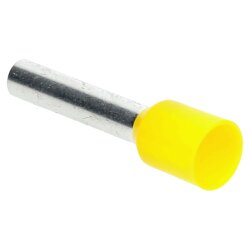 Cembre PKD618 stiepļu gala uzmavas izolētas 6,0 mm² dzeltenas 18 mm garas / 100 gab.