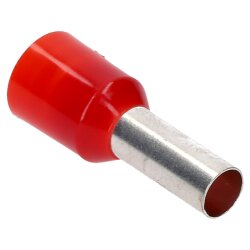Cembre PKD1012 Aderendhülsen isoliert 10mm² rot 12mm lang / 100 Stück