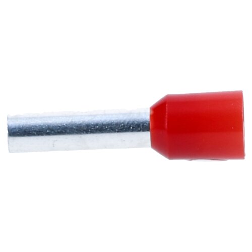 100 Stück Aderendhülsen Rot 100 Isolierte Aderendhülsen 10mm² – Kupfer, Rot, Mit Kragen Für Sichere Kontakte 10mm2 Aderendhülsen