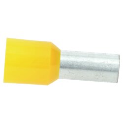Cembre PKD25016 punteras para cables aisladas 25 mm² amarillo 16 mm de largo / 50 piezas