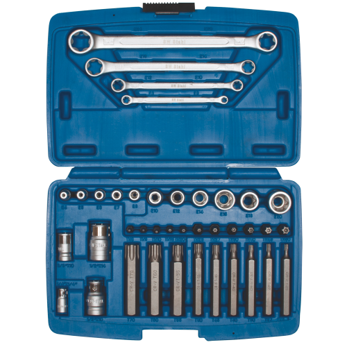 SW-Stahl 04445L 钻头组合，3/8"，39 件