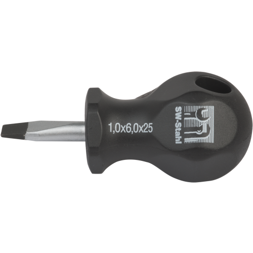 SW-Stahl 31608L Schraubendreher, Schlitz, 6,0 x 25 mm