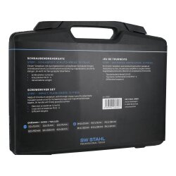SW-Stahl S7891 atsuktuvų rinkinys, atsparus smūgiams, griovelis + kryžminis, 12 vnt.