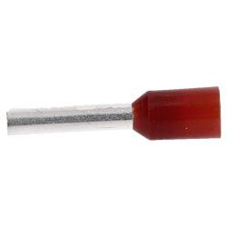 Cembre PKC1510 Insulated wire end sleeves 1.5mm² red 10mm long / 500 pieces