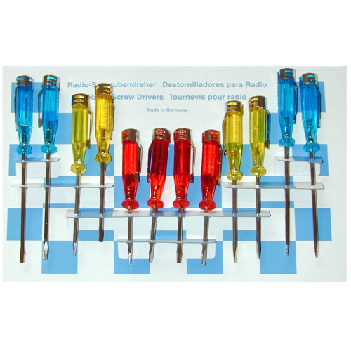 SW-Stahl 32320L ドライバーセット、ミニ、メタルクリップ、12個