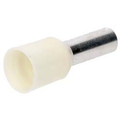 Cembre PKC1012 kablo uç kovanları yalıtımlı 10mm² fildişi 12mm uzunluğunda / 100 adet