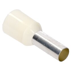 Cembre PKC1012 kablo uç kovanları yalıtımlı 10mm² fildişi 12mm uzunluğunda / 100 adet