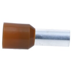 Cembre PKC25016 koncovky vodičů izolované 25mm² hnědé 16mm dlouhé / 50 kusů