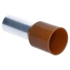 Cembre PKC25016 koncovky vodičů izolované 25mm² hnědé 16mm dlouhé / 50 kusů