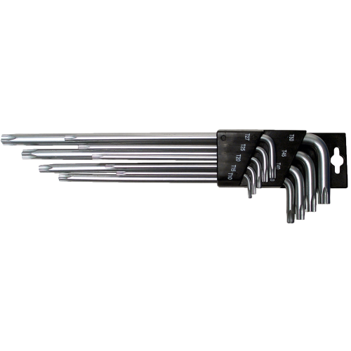 SW-Stahl 04494L Stiftsleutelset, TPR profiel, T10-T50, 9-delig