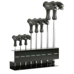 SW-Stahl 31650L T kollu açılı tornavida seti, altıgen soket, 2-10 mm, yuvarlak başlı, 8 parça