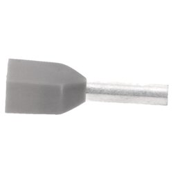 Cembre PKT7508 Twin wire end ferrules 2x0,75mm² grey 8mm long 100 pieces