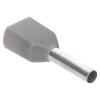 Cembre PKT7508 Zwillingsaderendhülsen 2x0,75mm² grau 8mm lang 100 Stück