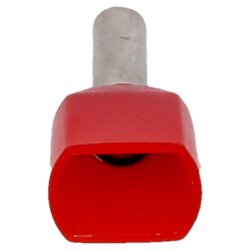 Cembre PKT108 twin-adereindhulzen 2x1,0mm² rood 8mm lang 100 stuks