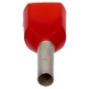 Cembre PKT108 twin-adereindhulzen 2x1,0mm² rood 8mm lang 100 stuks