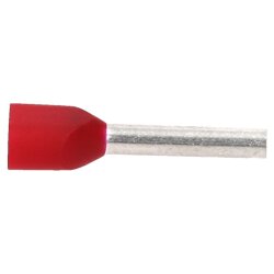Cembre PKT112 twin-adereindhulzen 2x1,0mm² rood 12mm lang 100 stuks