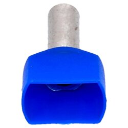 Cembre PKT2510 Zwillingsaderendhülsen 2x2,5mm² blau 10mm lang 100 Stück