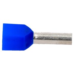Cembre PKT2510 Zwillingsaderendhülsen 2x2,5mm² blau 10mm lang 100 Stück