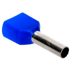 Cembre PKT2510 Zwillingsaderendhülsen 2x2,5mm² blau 10mm lang 100 Stück
