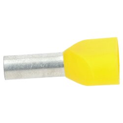 Cembre PKT612 Zwillingsaderendhülsen 2x6mm² gelb 12mm lang 100 Stück