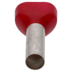 Cembre PKT1018 dvojité drátěné koncovky 2x10mm² červené 18mm dlouhé 50 kusů