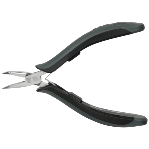 SW-Stahl 40791L Elektronik Spitzzange, gebogen, 130 mm