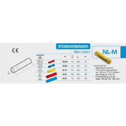 Cembre NL03-M νάιλον υποδοχή άκρου 0,25-1,5 mm² κόκκινο