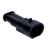 Kalitec KALI-1002 Superseal Set Steckverbinder schwarz 2-polig 0,75-1,5mm²  KFZ Stecker wasserdicht