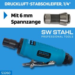 SW-Stahl S3260 Druckluft-Stabschleifer, 1/4", gerade