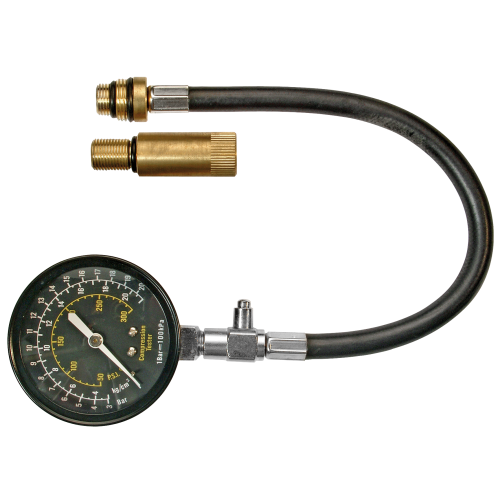 SW-Stahl 26074L kompresijas spiediena testeris, 0 - 20 bar, 2 daļas